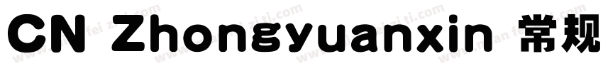 CN Zhongyuanxin 常规字体转换